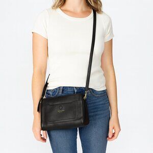 Marc Jacobs New York Black Leather Crossbody Bag Purse